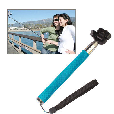 selfiestokje (blauw) inclusief houder